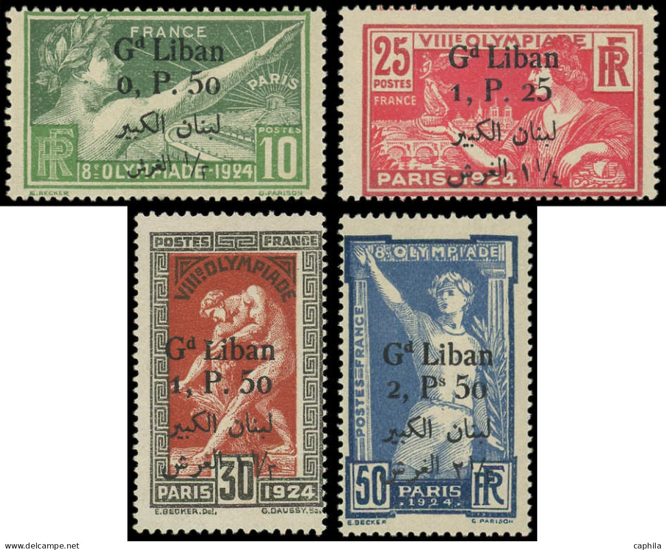 ** GRAND LIBAN - Poste - 45/48, Complet: Jeux Olympiques De Paris 1924 (Maury) - Other & Unclassified