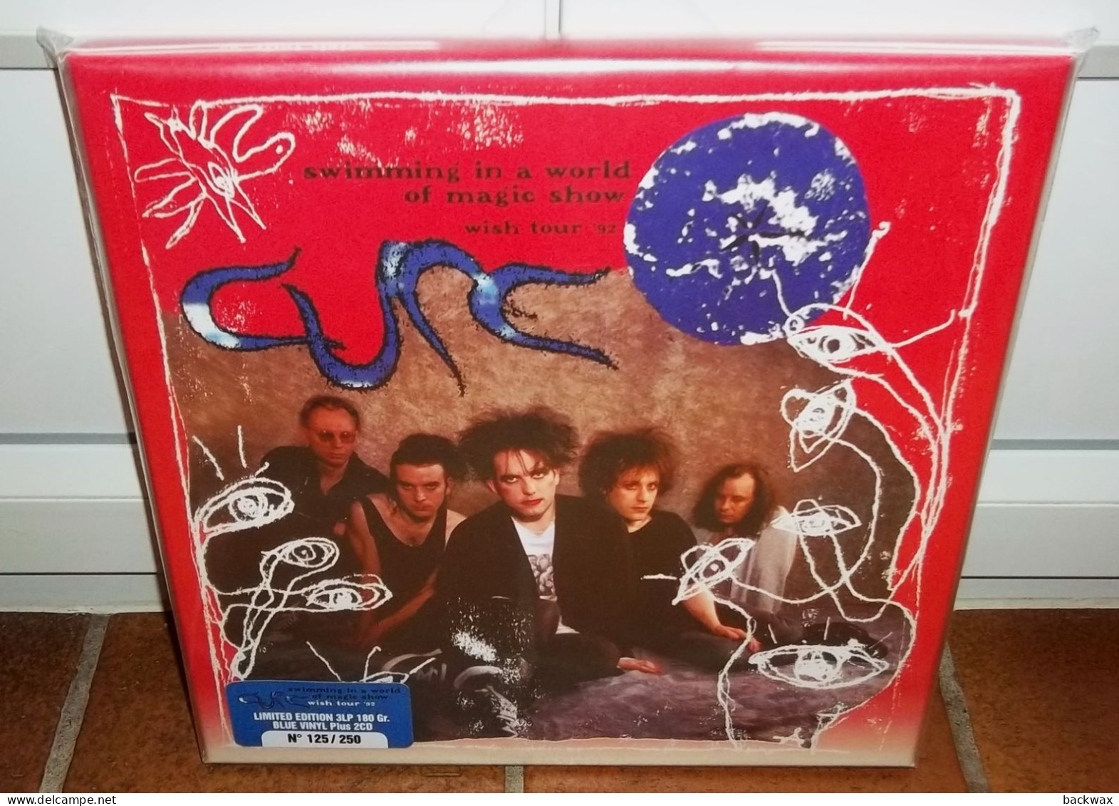 RARE THE CURE Swimming In A World Of Magic Show Wish Tour Live London 92 Coffret 3 Lp Lim.250 Ex - Rock