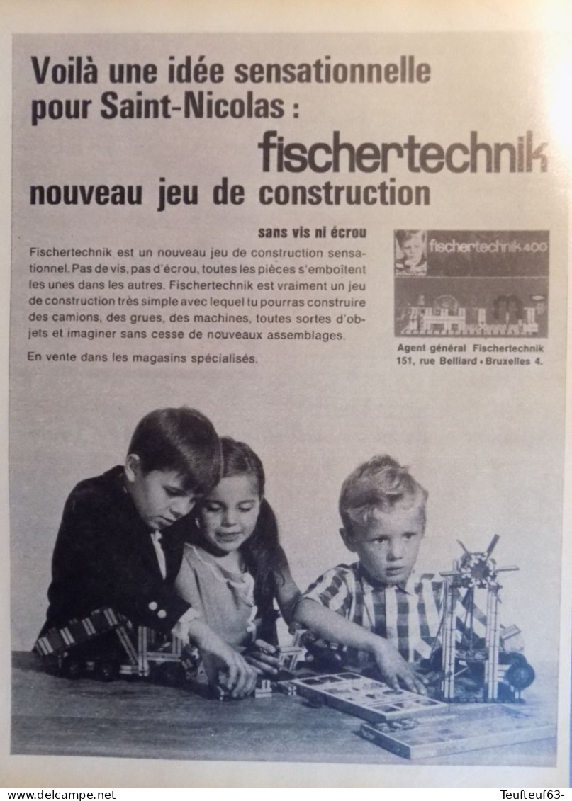 Publicité De Presse ; Jeu Construction Fischertechnik - Werbung