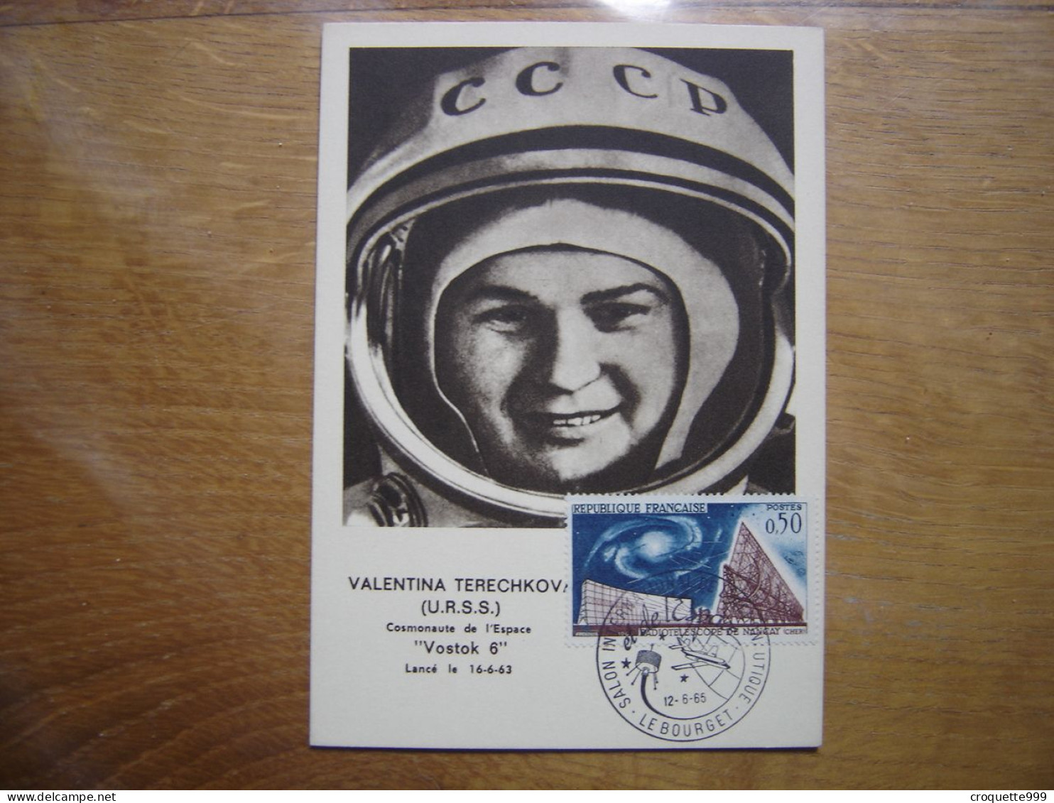 VALENTINA TERECHKOVA Carte Maximum Cosmonaute ESPACE Salon De L'aéronautique Bourget - Collections