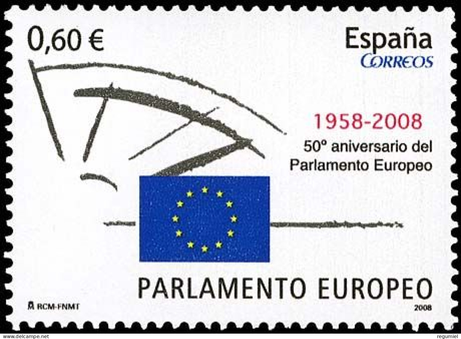 España 4401 ** Parlamento Europeo. 2008 - Unused Stamps