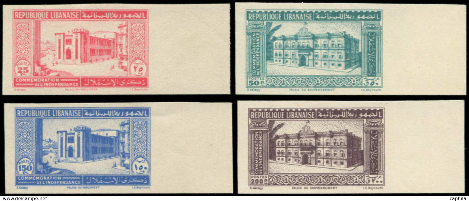 * GRAND LIBAN - Poste - 189/92, Non Dentelés, Complet, Bdf: 2ème Anniversaire De L'Indépendance - Unused Stamps