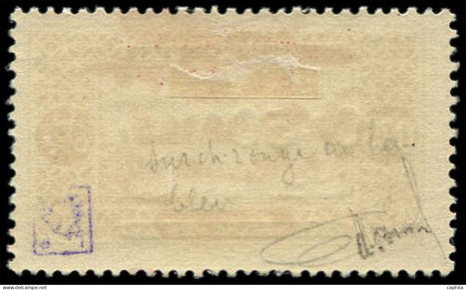 * GRAND LIBAN - Poste Aérienne - 38c, Surcharge En Rouge, Signé Brun - Poste Aérienne