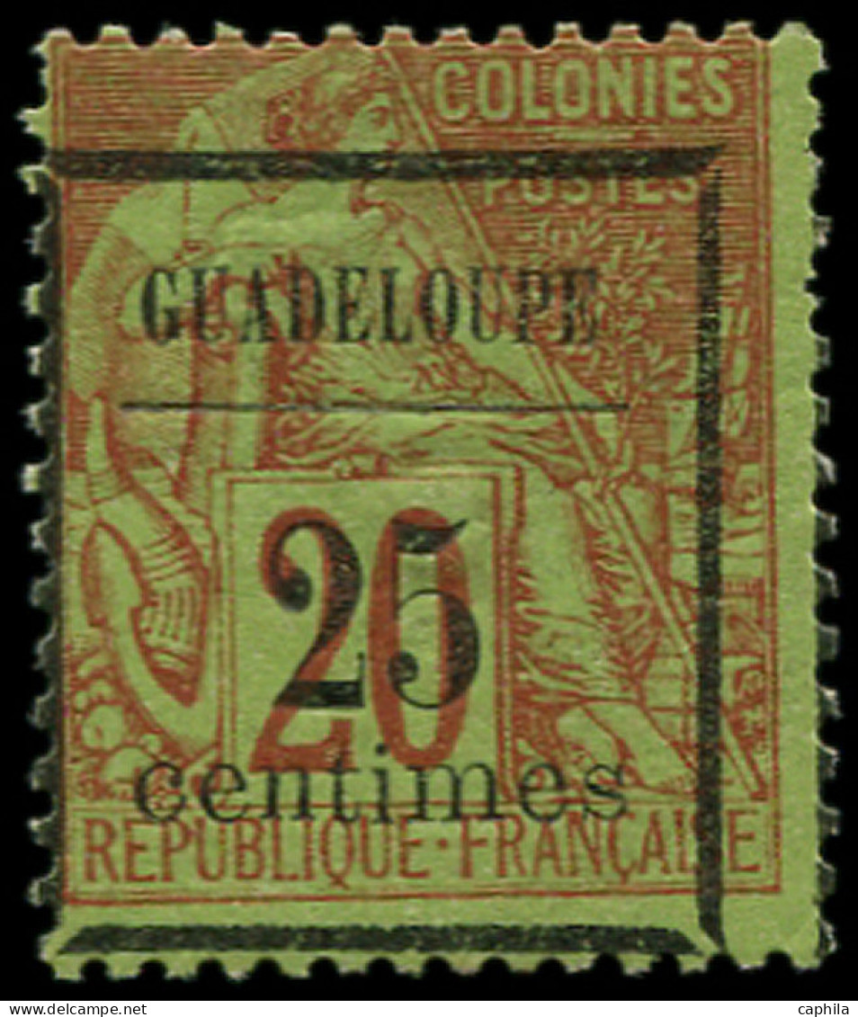 * GUADELOUPE - Poste - 5b, Type V, "centimes" Large De 12,5 - Neufs