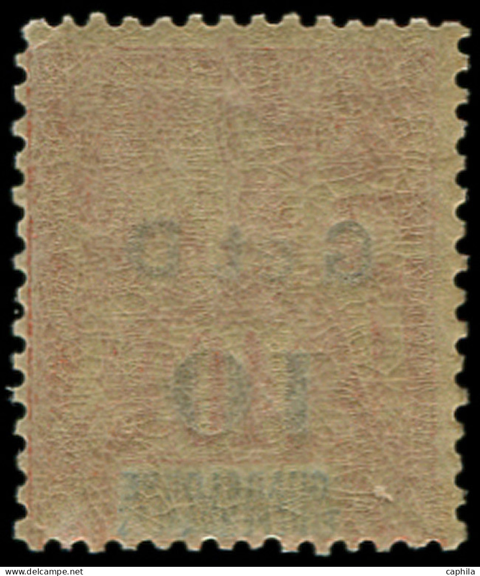 ** GUADELOUPE - Poste - 46c, Chiffre "1" Renversé - Unused Stamps