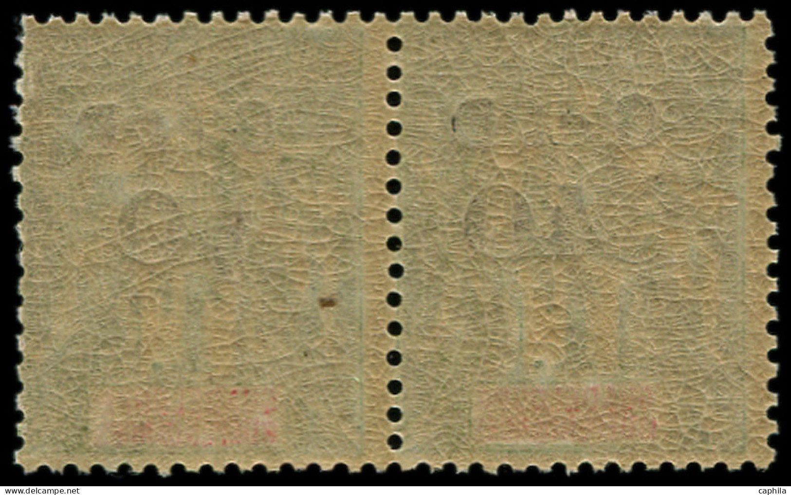 ** GUADELOUPE - Poste - 48e, Paire Composition 2 Case 24/25, 1 Exemplaire "t" étroit + "4" Renversé - Unused Stamps