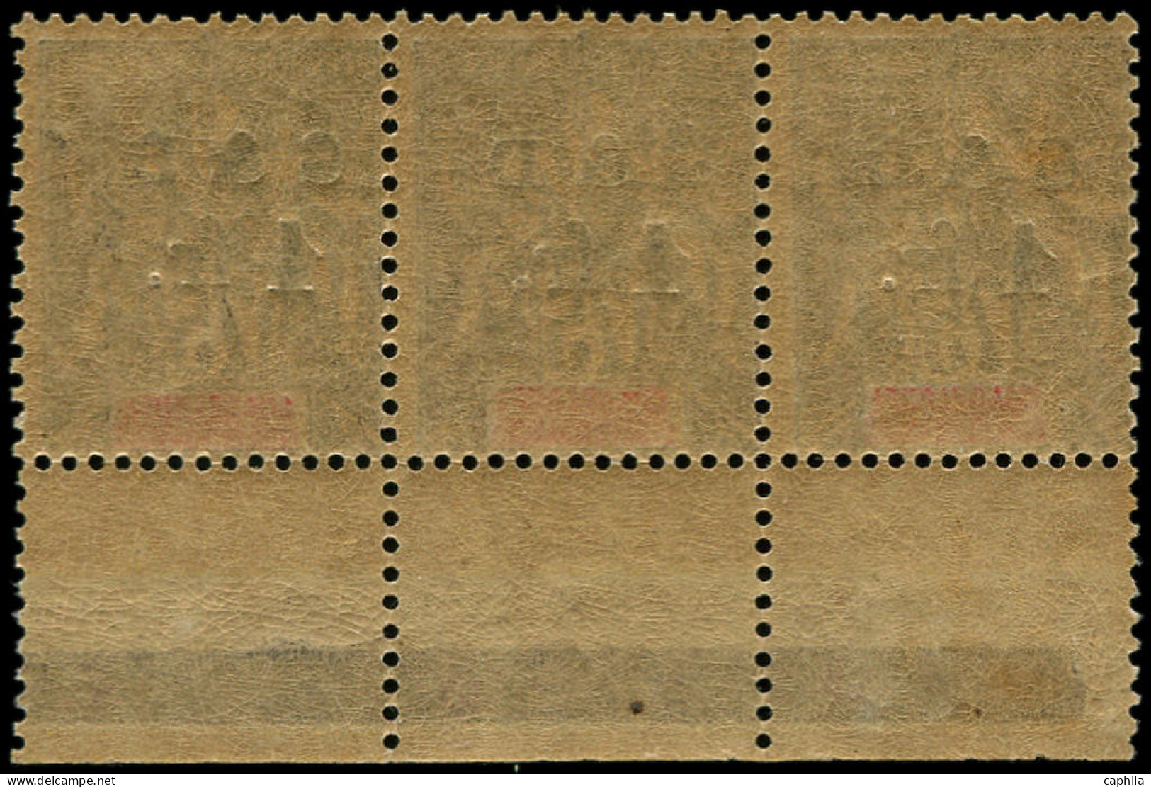 ** GUADELOUPE - Poste - 49A/49B, Bande De 3, Case 46/47/48 - Unused Stamps