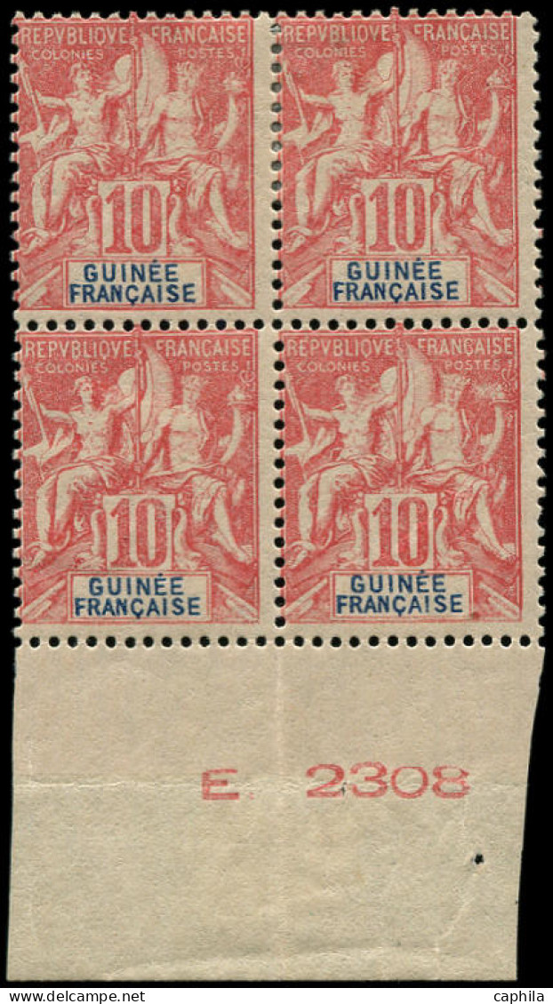 * GUINEE - Poste - 14, Bloc De 4 Bas De Feuille, 1ex. **, Bdf - Unused Stamps
