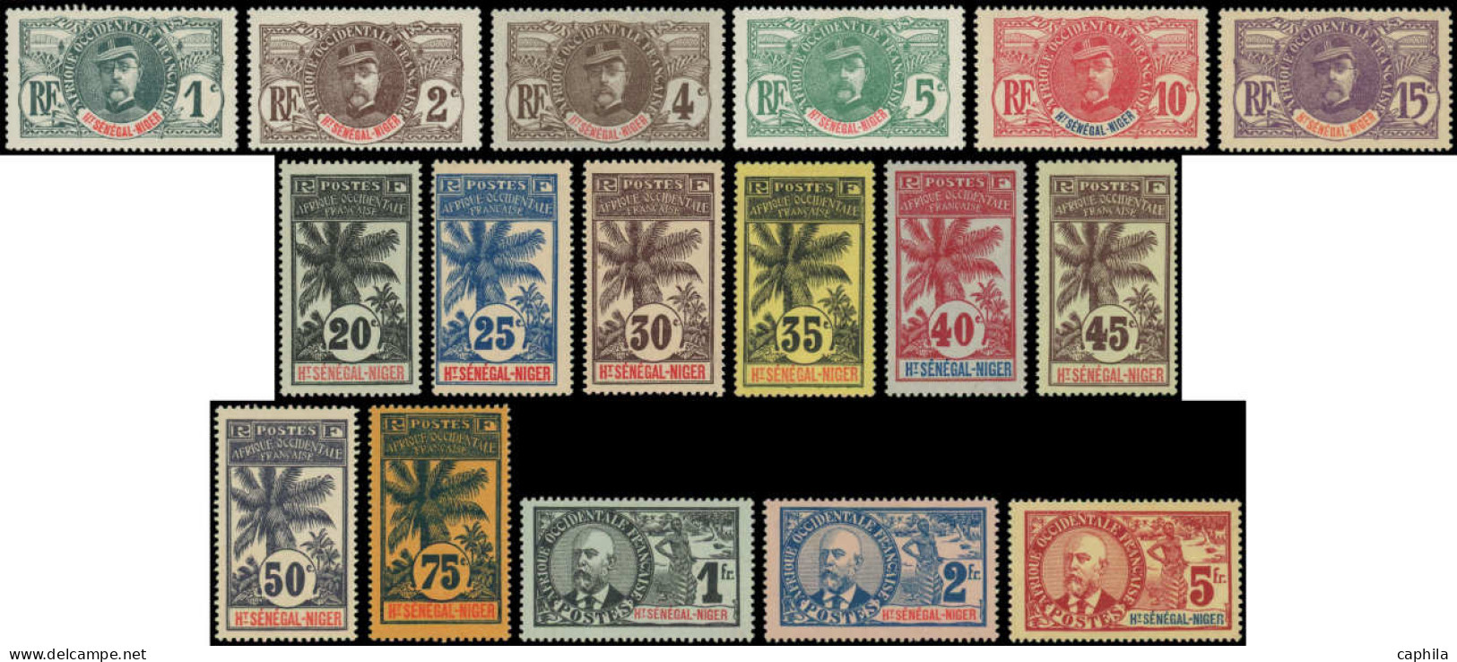 * HAUT SENEGAL & NIGER - Poste - 1/17, Complet: Palmiers - Andere & Zonder Classificatie