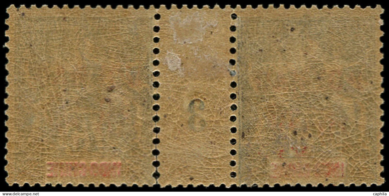 * HOI-HAO - Poste - 13, Millésime "3", Se Détache, 1 Exemplaire **, Tirage 48: 75c. Violet S. Jaune - Unused Stamps