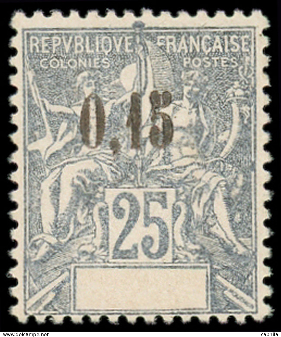 * INDE FRANCAISE - Poste - 22, Essai De Surcharge Sur Mise En Train Sans Nom De Pays, Sur Papier épais, Signé Scheller:  - Autres & Non Classés