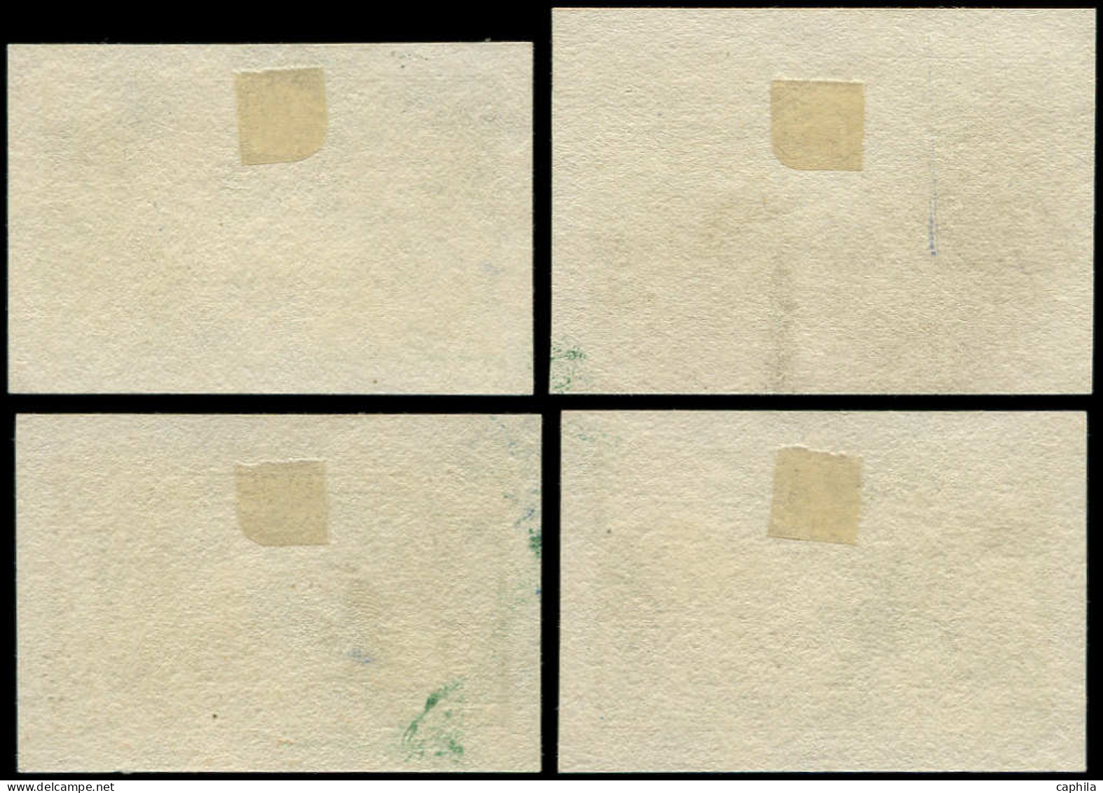 (*) INDE FRANCAISE - Poste - 105/08, 4 épreuves Petits Formats Gravés En Vert: Expo De 1931 - Ungebraucht