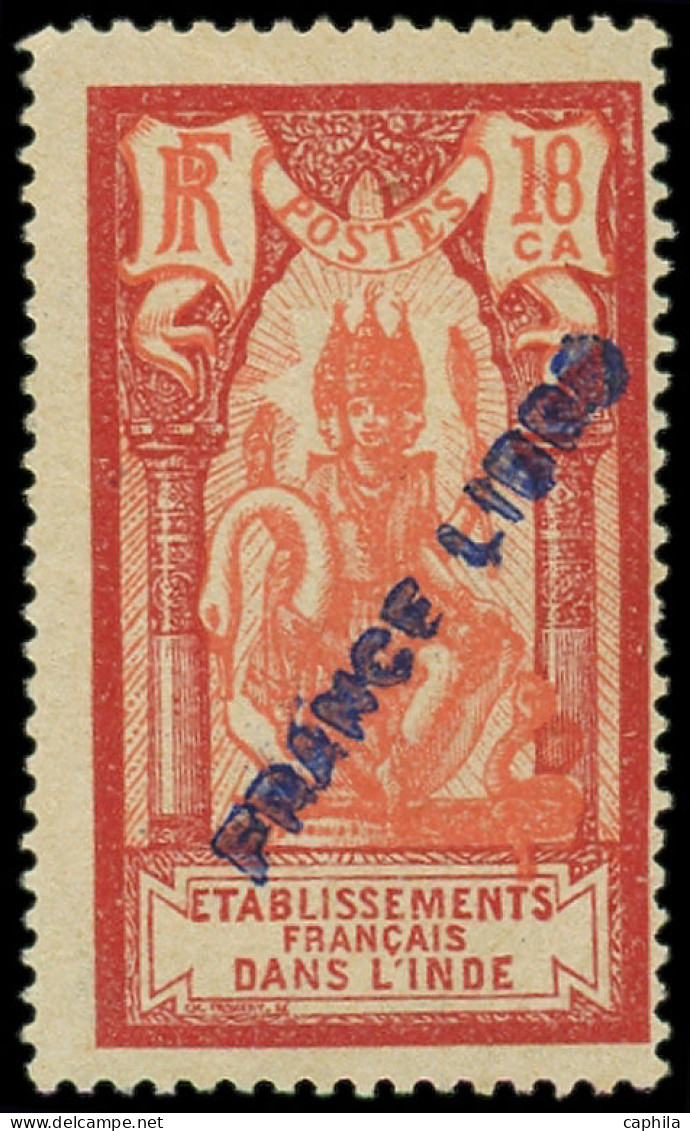 (*) INDE FRANCAISE - Poste - 139, Signé Calves Et Scheller: 18ca. Rouge Et Rose Clair - Unused Stamps