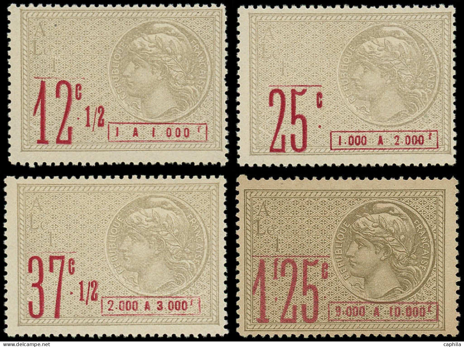 * INDE FRANCAISE - Fiscaux - Effets BDV 129/31 + 138, 4 Valeurs (138 (*)) - Autres & Non Classés