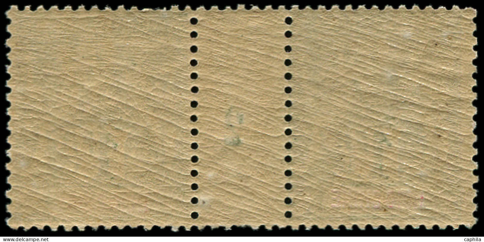 ** INDOCHINE - Poste - 15, Paire Millésime "2": 1f. Olive - Unused Stamps