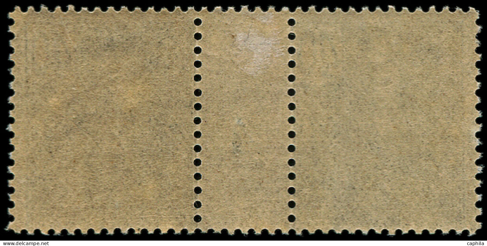 * INDOCHINE - Poste - 34, Paire Millésime "4": 40c. Noir S. Gris - Unused Stamps