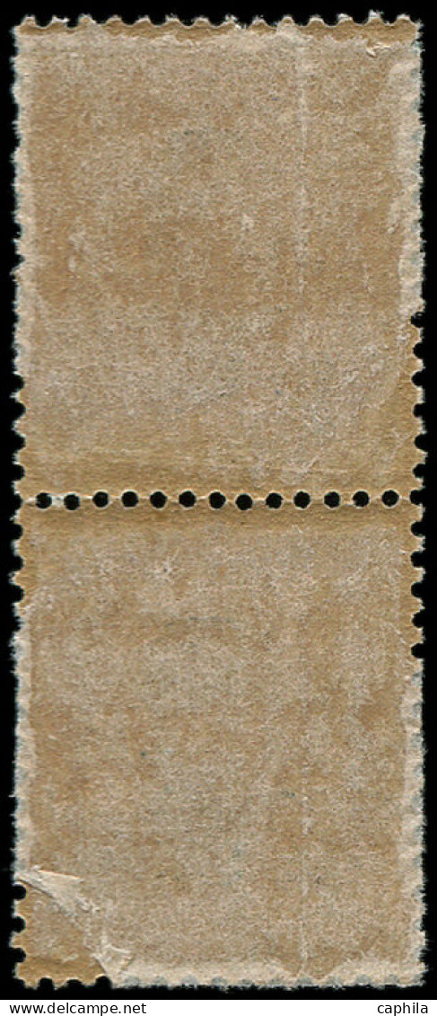 * INDOCHINE - Poste - 72a, En Paire Surcharge à Cheval, Gomme Coloniale - Unused Stamps