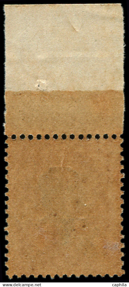 ** INDOCHINE - Poste - 104a, Double Impressions Du Noir, Gomme Coloniale, Bdf: 5c. Rose - Unused Stamps