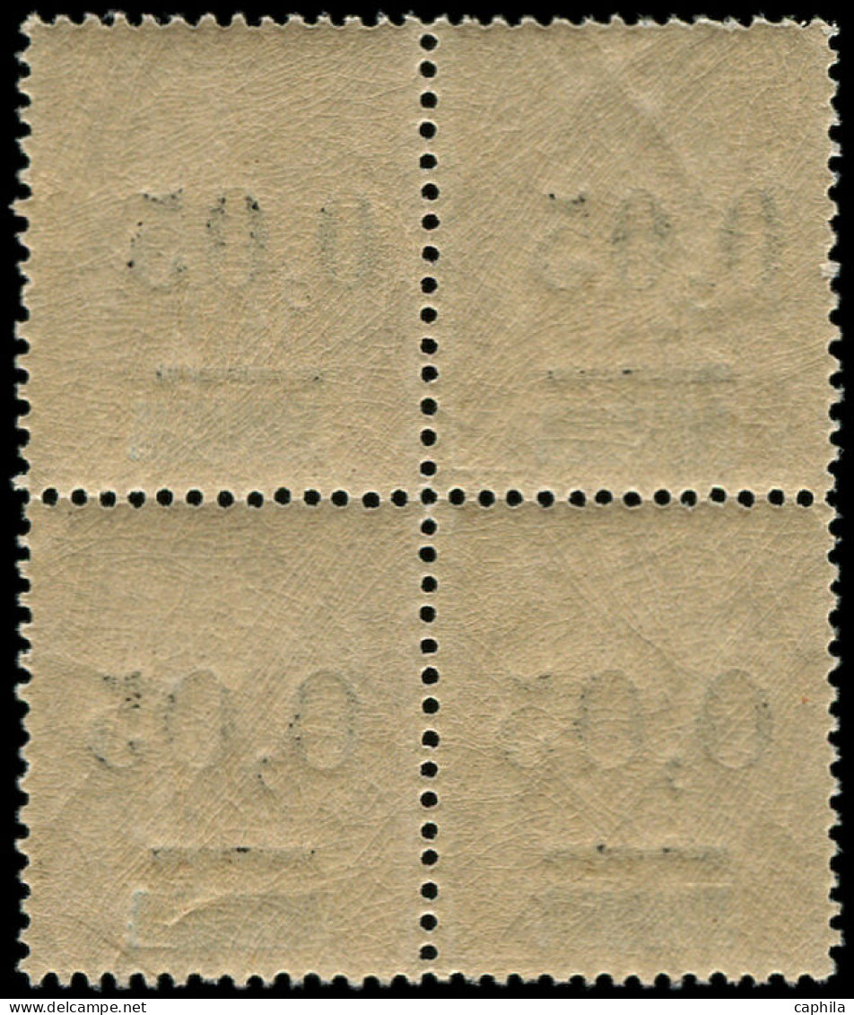 ** MADAGASCAR - Poste - 52, Type I/II Se Tenant En Bloc De 4: 0.05 S. 30c. Brun - Unused Stamps