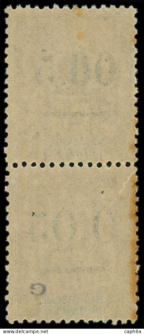 ** MADAGASCAR - Poste - 57e, Virgule Mal Placée Tenant à Gros Zéro (rousseurs) - Unused Stamps