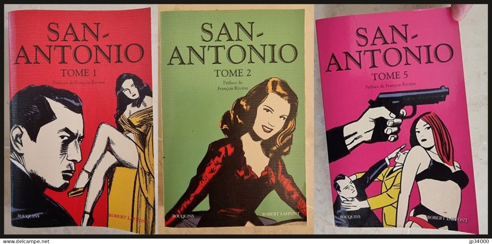 San Antonio: Lot De 3 Tomes Tous Différents - Collection Bouquins (Tome 1+2+5) - San Antonio