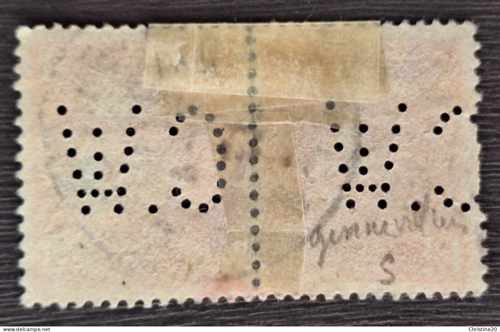 France 1945/47  N°721a Tenant à Normal Ob Perforé C.W TB - Used Stamps