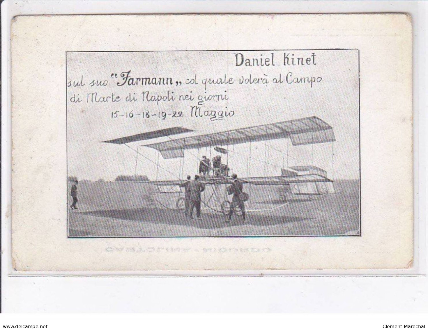 AVIATION: ITALIE: NAPLES et PALERME: lot de 16CPA, meeting, texte (Kinet Daniel) - très bon état