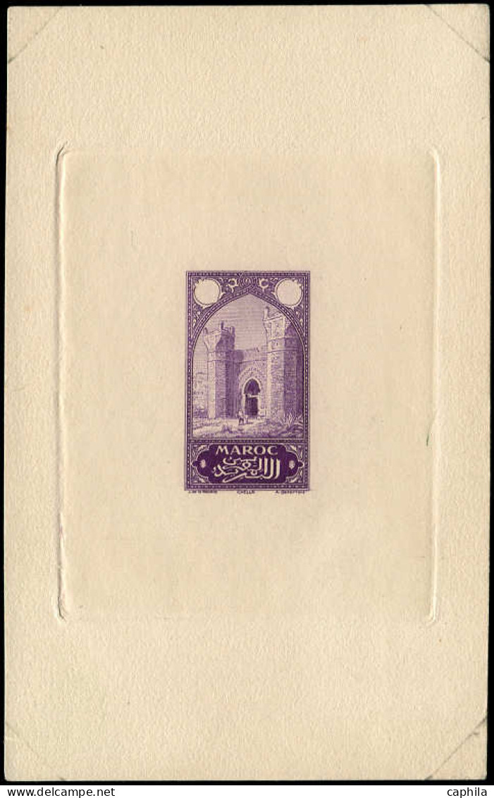 EPA MAROC - Poste - 69, épreuve D'artiste Du Poinçon En Violet, Sans Faciale: Porte De Chella - Unused Stamps