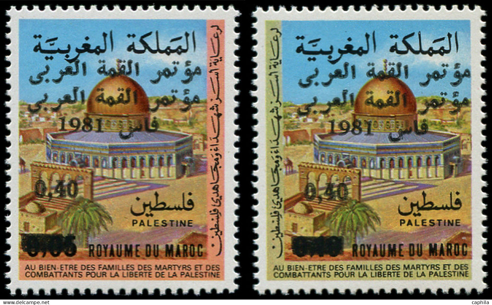 ** MAROC - Poste - 900b/01a, Surcharges Erronées - Unused Stamps