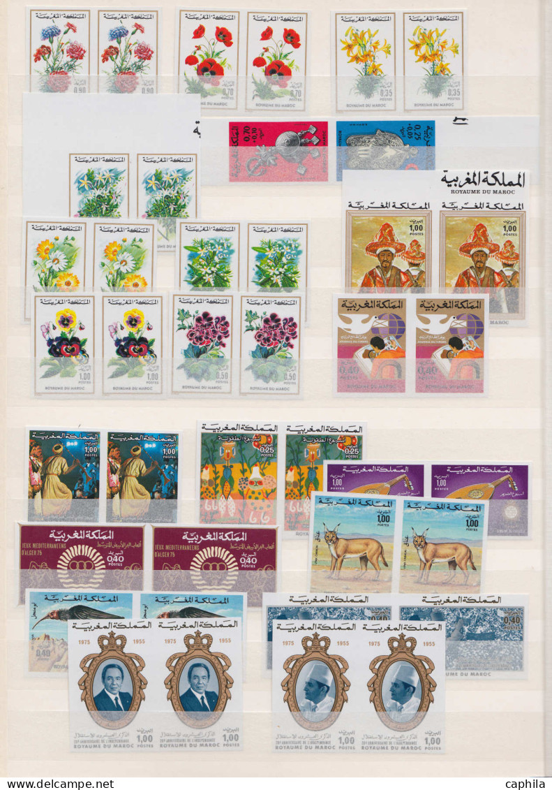 ** MAROC - Lots & Collections - Collection De 576 Non Dentelés En Paires, Tous Différents, Entre Yvert 654/1132 - Sonstige & Ohne Zuordnung