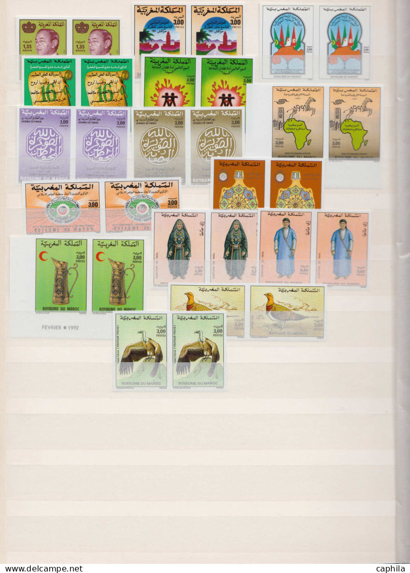 ** MAROC - Lots & Collections - Collection De 576 Non Dentelés En Paires, Tous Différents, Entre Yvert 654/1132 - Autres & Non Classés