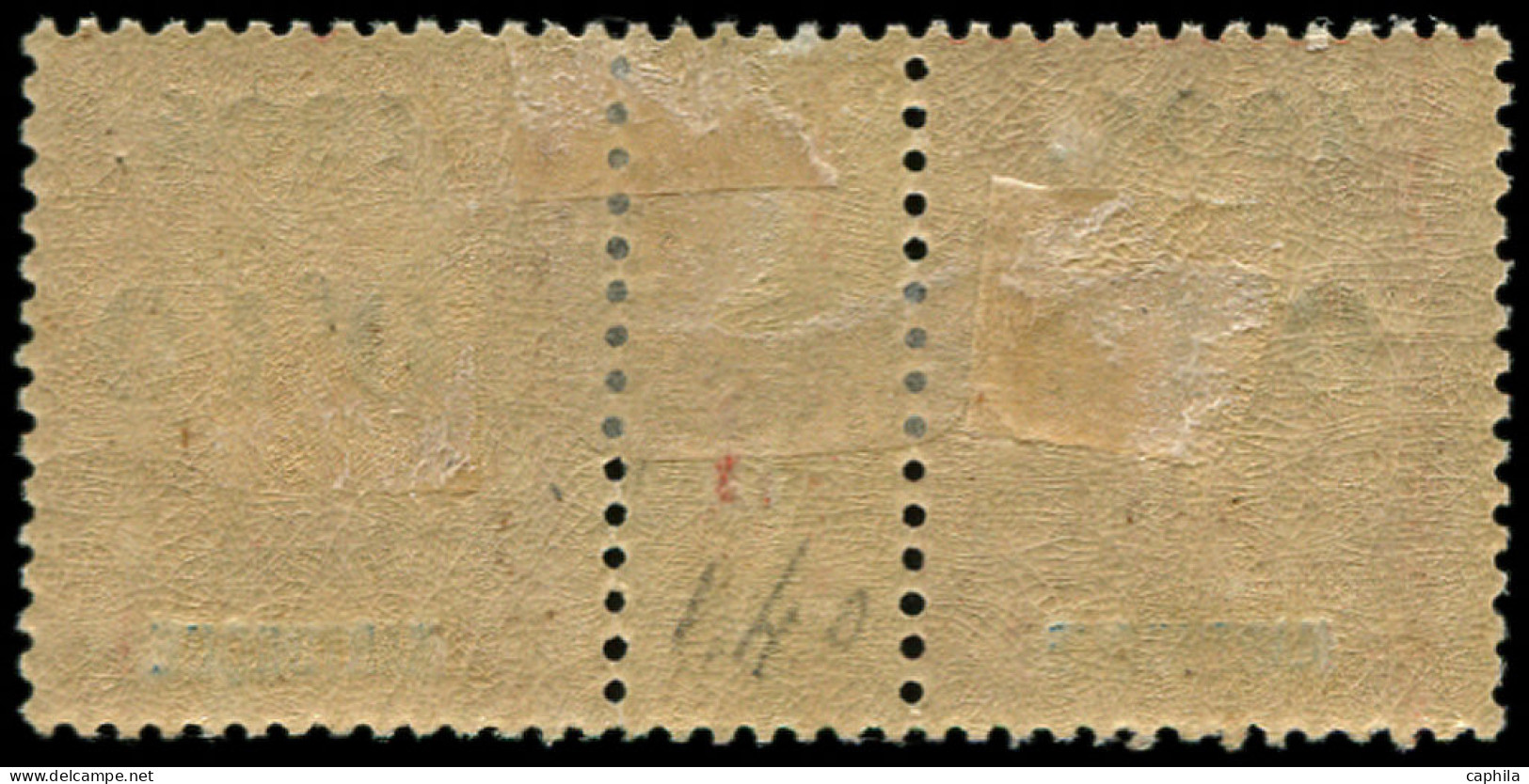 * MARTINIQUE - Poste - 55, Paire Millésime "3": 0f10 S. 40c. Rouge-orange - Unused Stamps