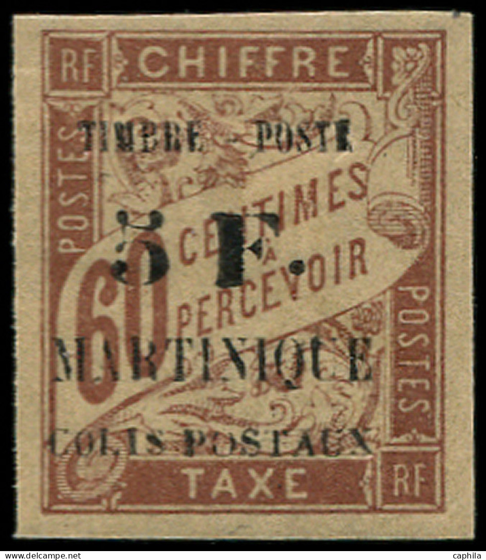 * MARTINIQUE - Poste - 60, 5f. S. 60c. Brun Sur Paille - Unused Stamps