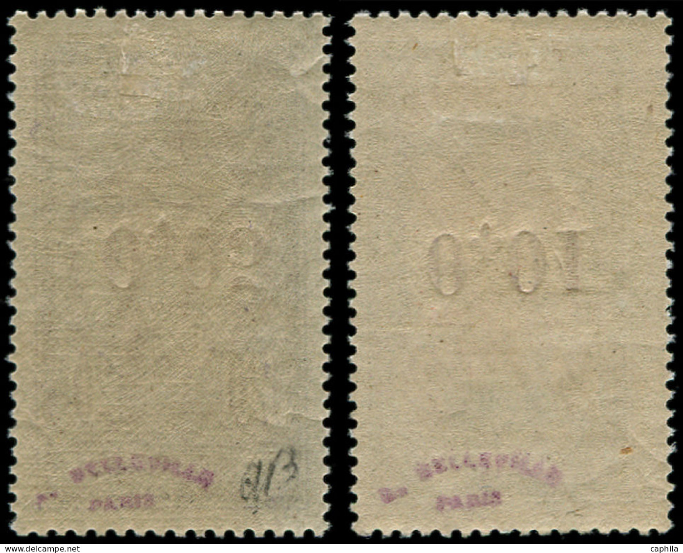 * MARTINIQUE - Poste - 105c/106a, Surcharges Renversées: Martiniquaise - Unused Stamps