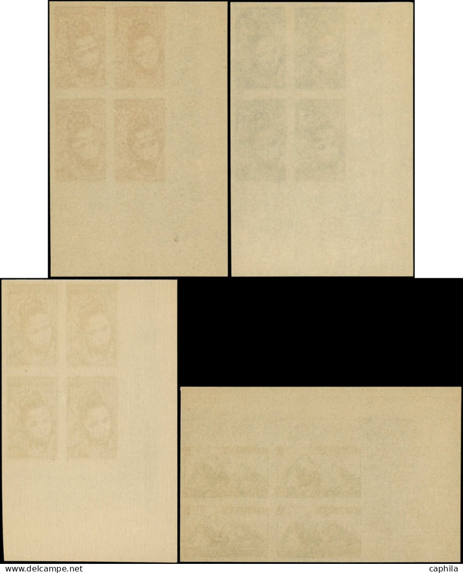 ** MARTINIQUE - Poste - 226/42, 17 Blocs De 4 Non Dentelés, Cdf Avec N°: Série Courante - Unused Stamps