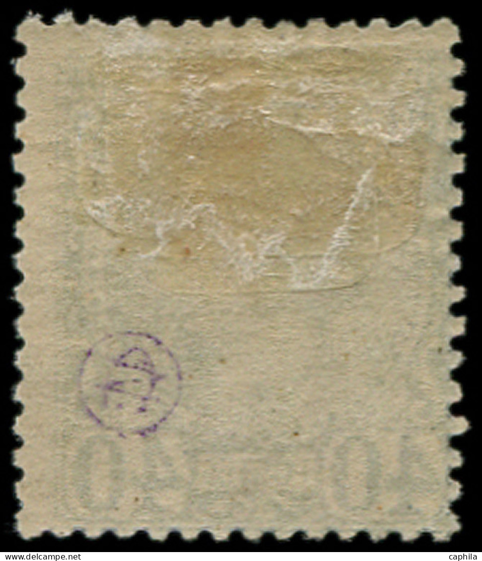* MONACO - Poste - 7 Décentré, 40c. Charles III Bleu S. Rose - Unused Stamps