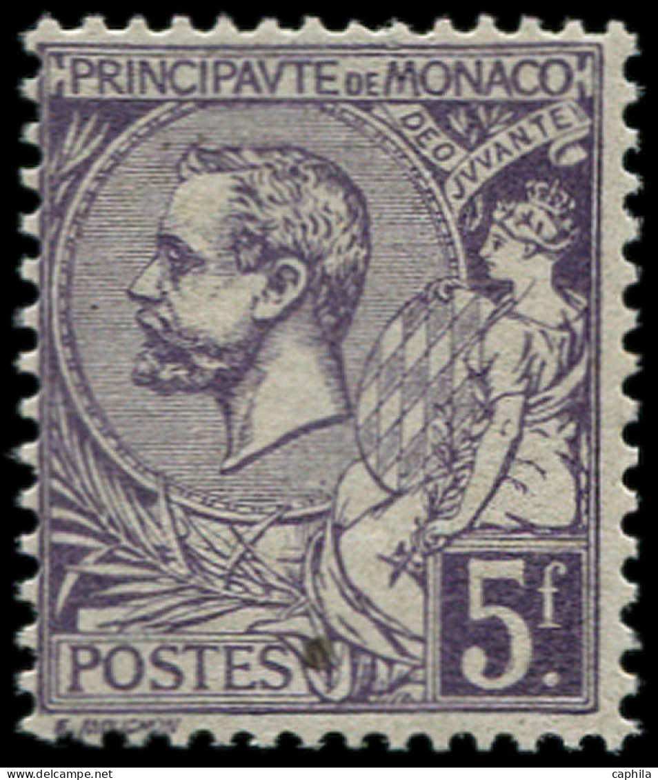 ** MONACO - Poste - 46, Prince Albert 1er, 5f. Violet - Neufs