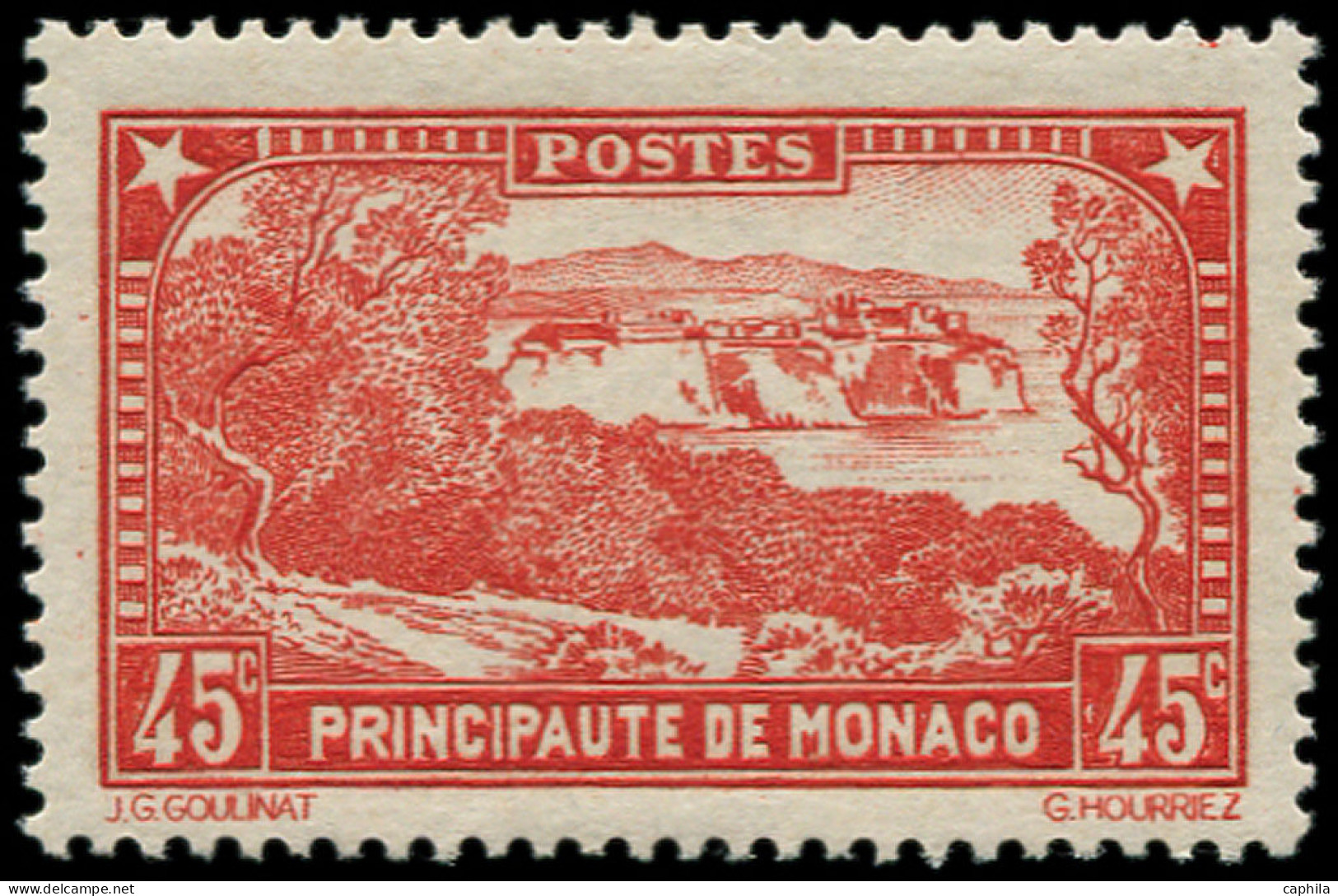 * MONACO - Poste - 123a, Rouge-brique - Unused Stamps