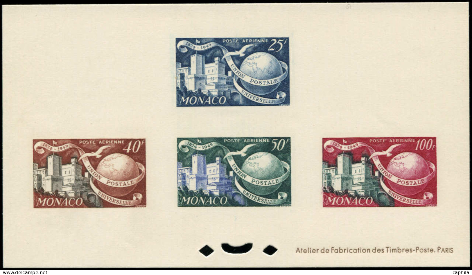 EPL MONACO - Poste Aérienne - 45/48, En épreuve De Luxe Collective: UPU - Airmail