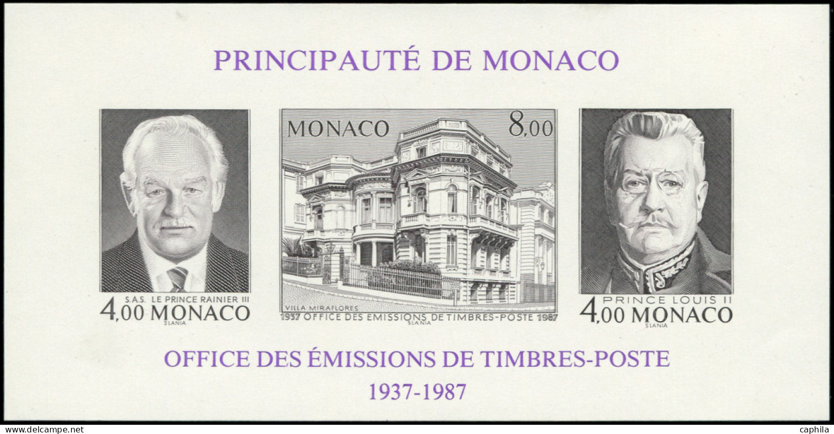 ** MONACO - Blocs Feuillets - 39a, Non Dentelé: 50ème OETP - Andere & Zonder Classificatie