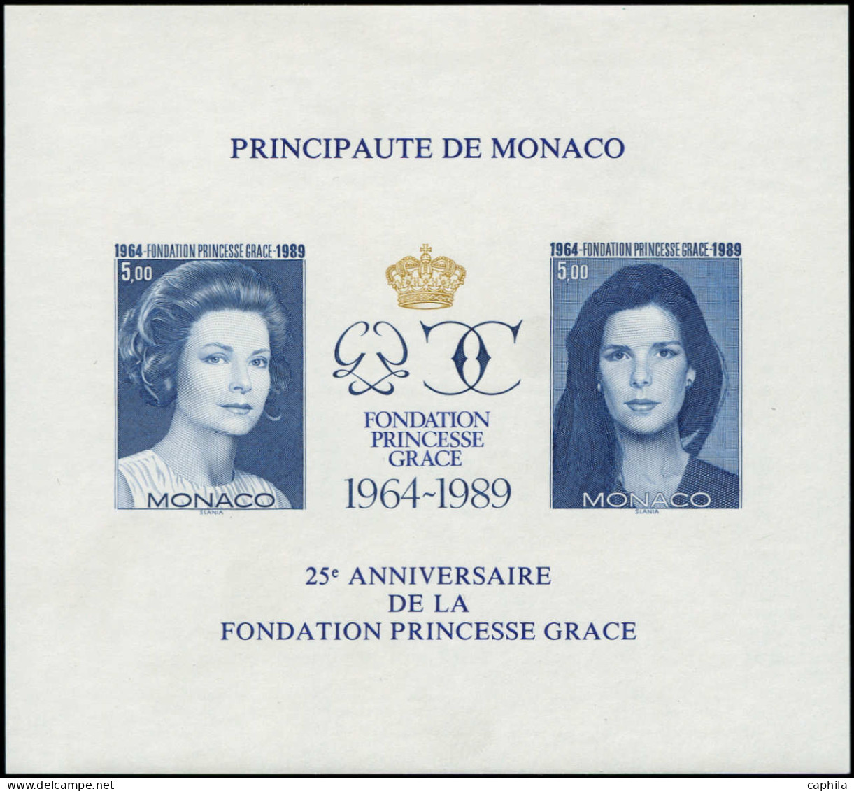 ** MONACO - Blocs Feuillets - 48a, Non Dentelé: Fondation "Princesse Grace" - Blocs