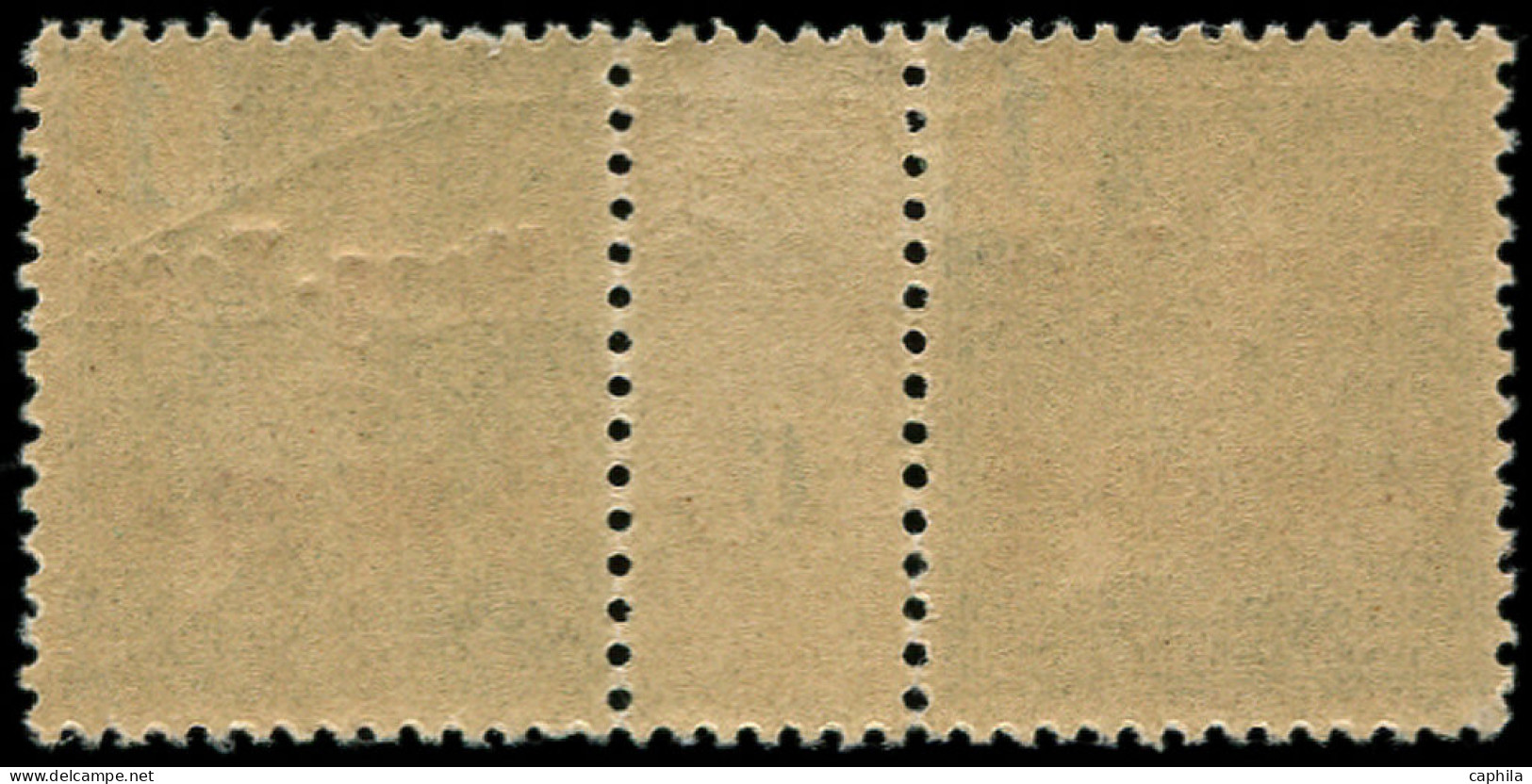 * MONG-TZEU - Poste - 17, Paire Millésime "6": 1c. Vert-olive Foncé - Unused Stamps