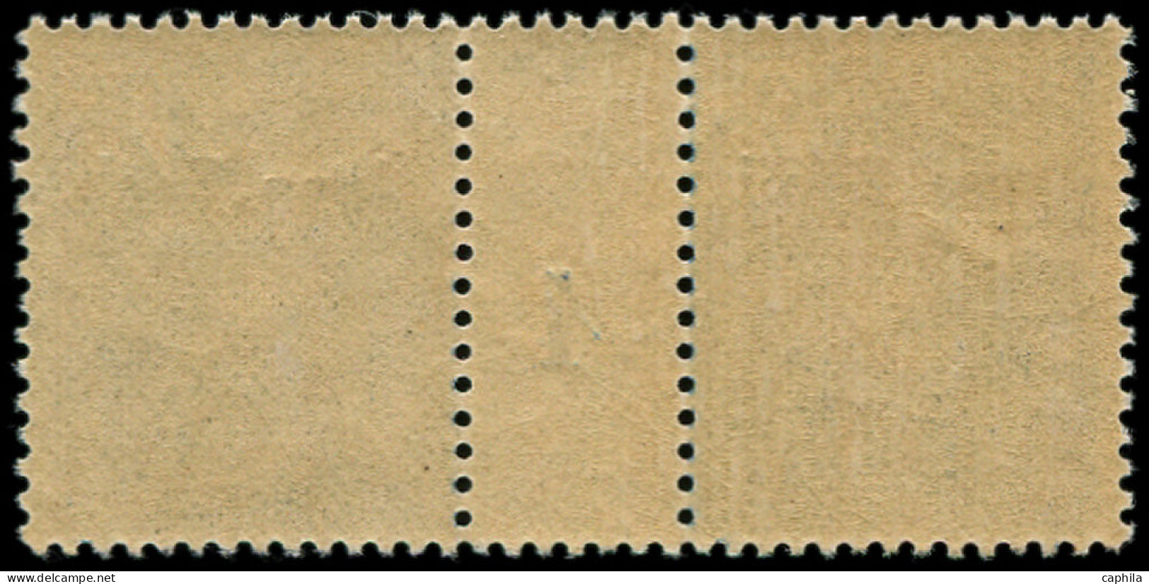 ** MONG-TZEU - Poste - 24, Paire Millésime "4": 25c. Bleu - Unused Stamps
