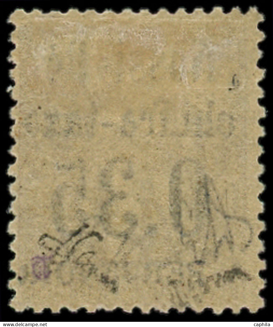 * NOSSI-BE - Taxe - 4, Type II, Signé + Certificat Brun: 35c. Sur 4c. Lilas-brun Sur Gris - Unused Stamps