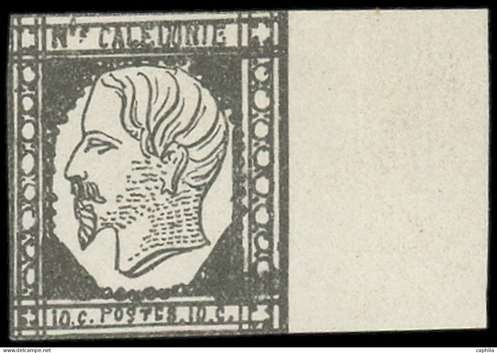 (*) NOUVELLE-CALEDONIE - Poste - 1, Signé Brun, Grand Bord De Feuille: Triquérat - Unused Stamps