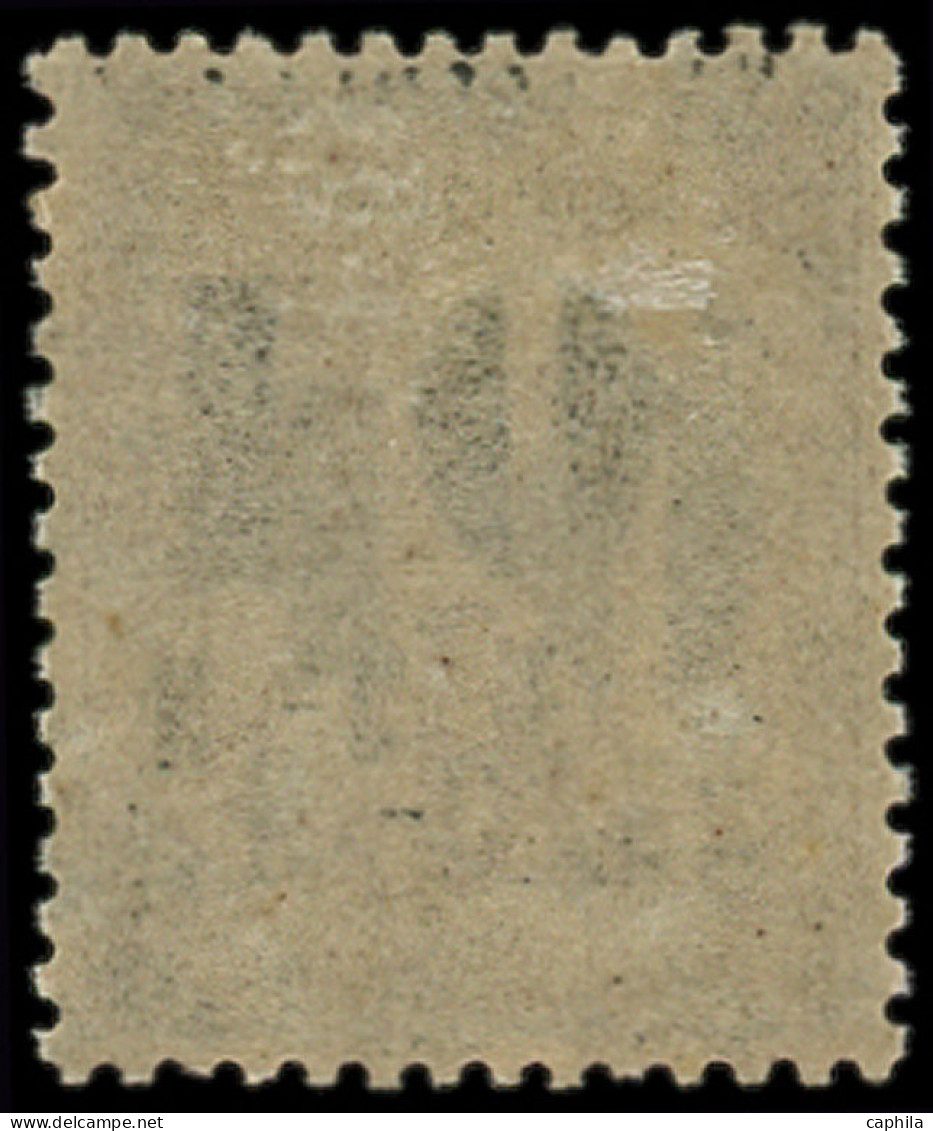 ** NOUVELLE-CALEDONIE - Poste - 12c, Double Surcharge Renversée: 10c. Sur 30c. Brun - Unused Stamps