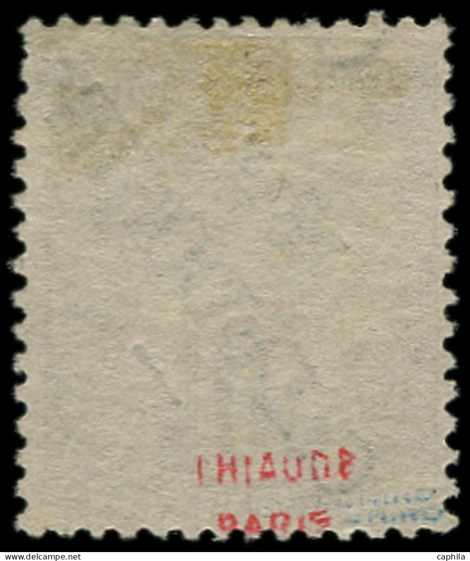 (*) NOUVELLE-CALEDONIE - Poste - 30, Surcharge à Cheval, Signé Miro & Thiaude: 30c. Brun - Unused Stamps