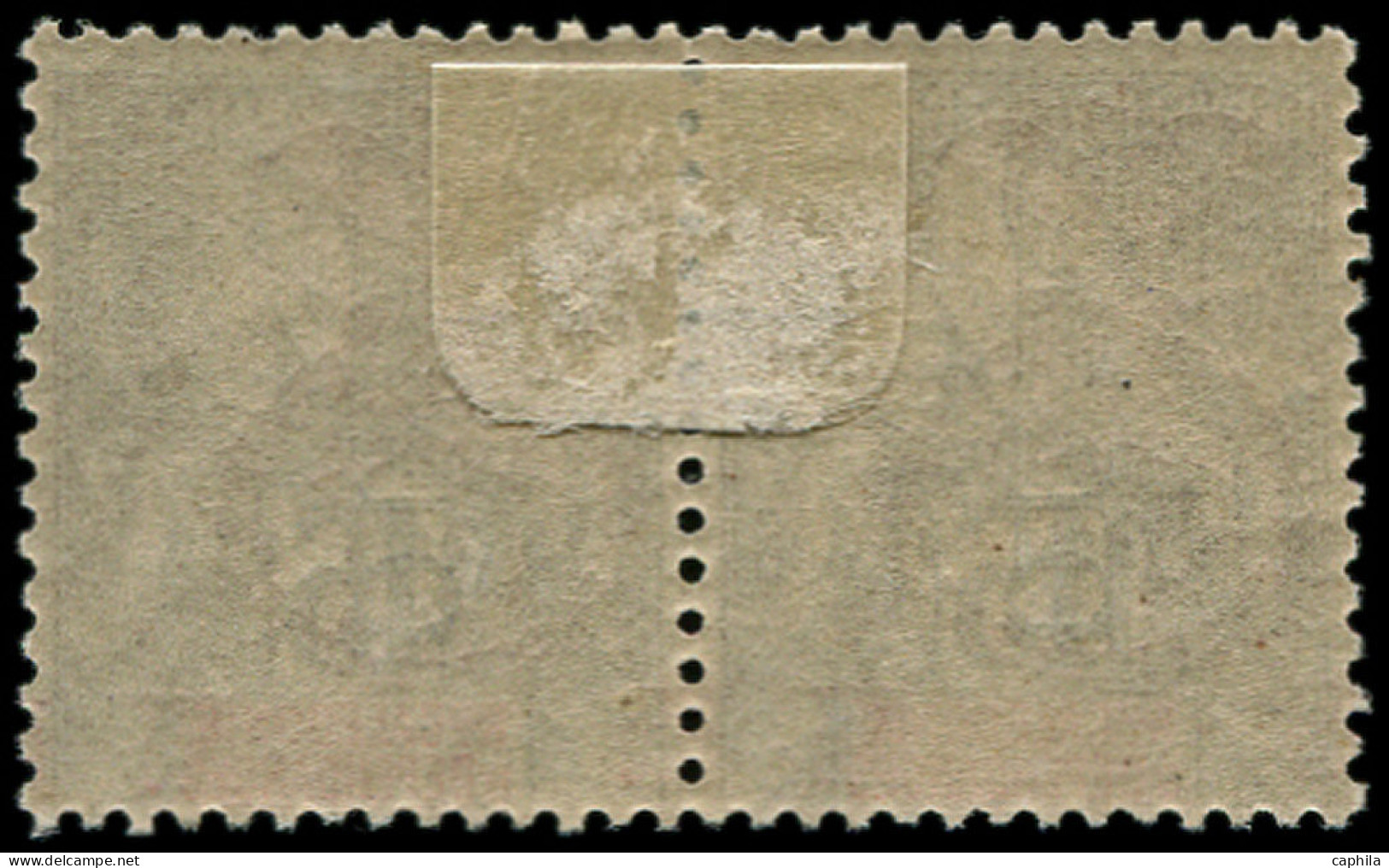 * NOUVELLE-CALEDONIE - Poste - 85, En Paire, Surcharge Du Cinquantenaire à Cheval: 10c. S. 15c. Gris (Maury) - Unused Stamps