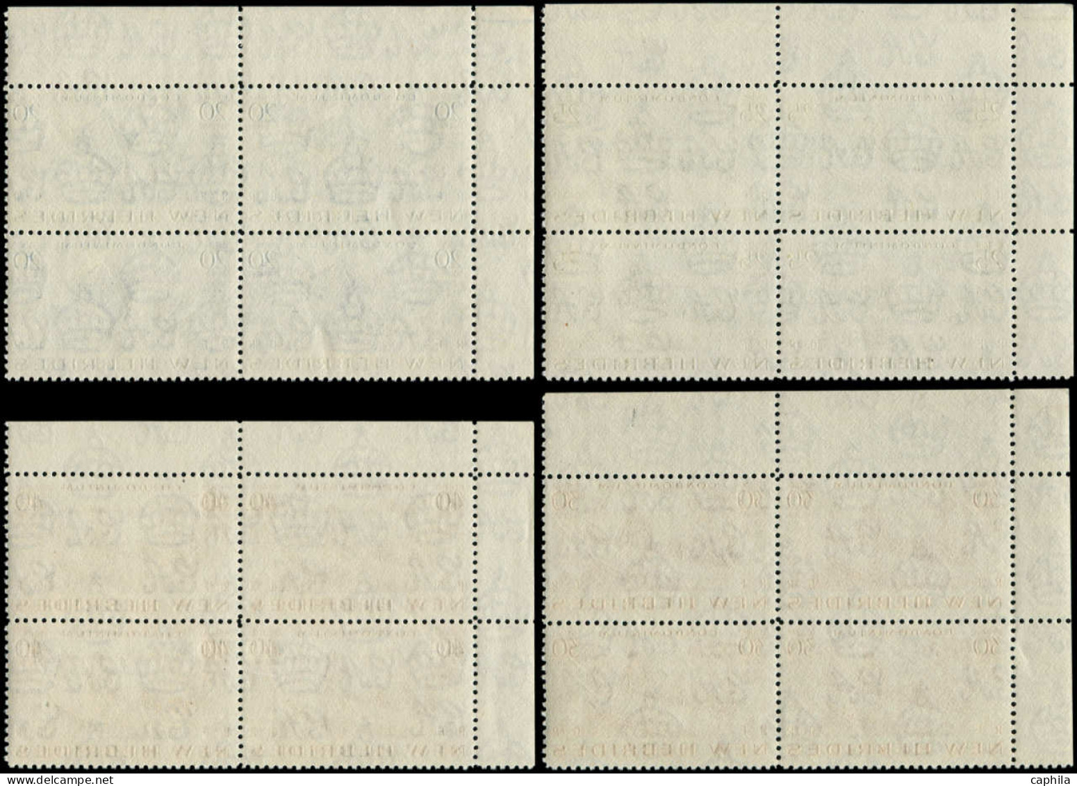 ** NOUVELLES-HEBRIDES - Poste - 155/65, Blocs De 4 Coin De Feuille - Andere & Zonder Classificatie