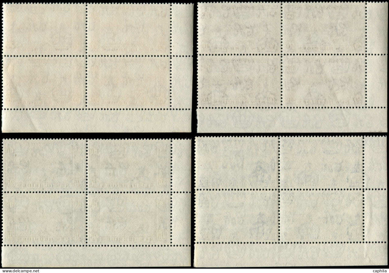 ** NOUVELLES-HEBRIDES - Poste - 186/96, Blocs De 4 Coin De Feuille - Autres & Non Classés